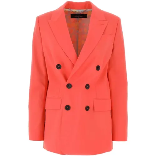 Blazer Jacke VTS , Damen, Größe: 3XS - Dsquared2 - Modalova