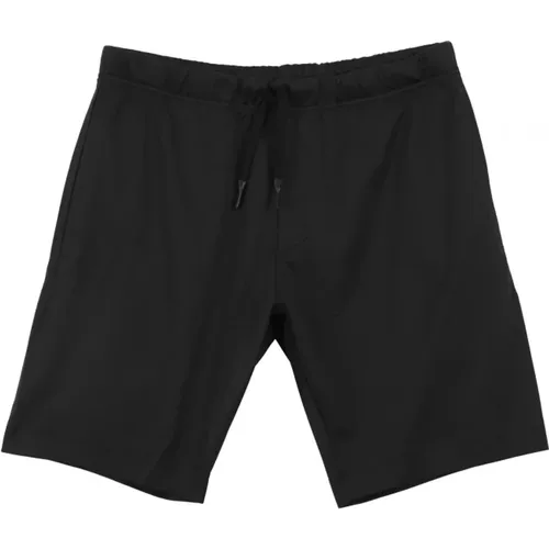Schwarze Elastische Taille Sport Shorts - Valenza - Modalova