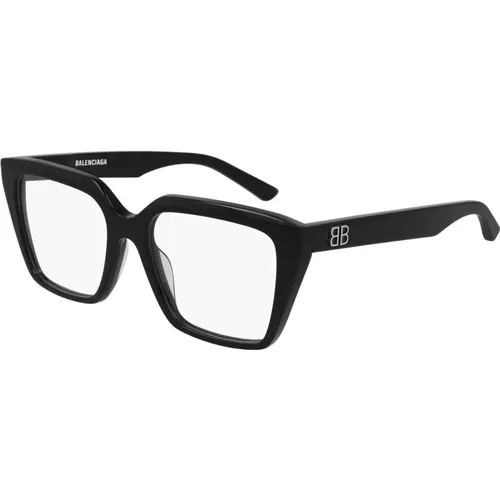 Schwarze Brillengestelle , unisex, Größe: 53 MM - Balenciaga - Modalova