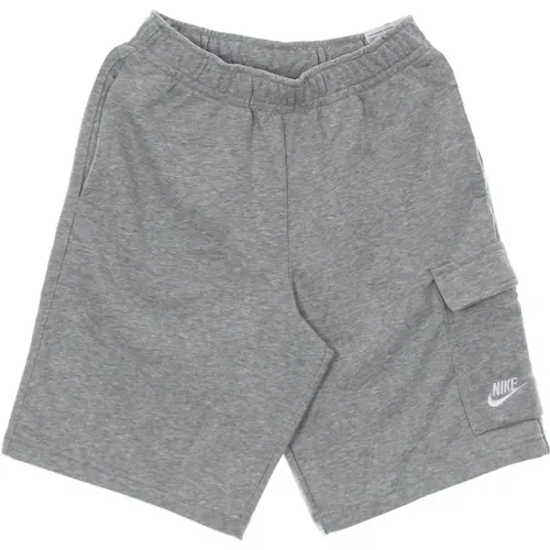 Club Cargo Shorts Grau Heather Silber , Herren, Größe: XL - Nike - Modalova