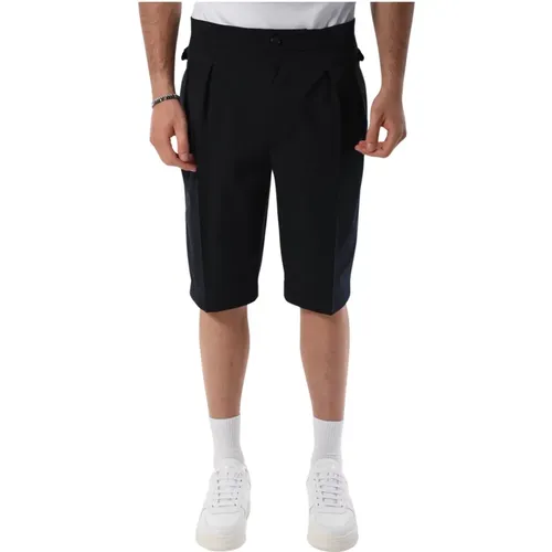 Viscose Bermuda Shorts with Button Closure , male, Sizes: 2XL, M, L, S, XL - PATRIZIA PEPE - Modalova