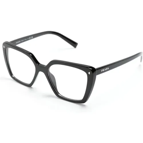 Klassische Schwarze Optische Brille , Damen, Größe: 51 MM - Prada - Modalova
