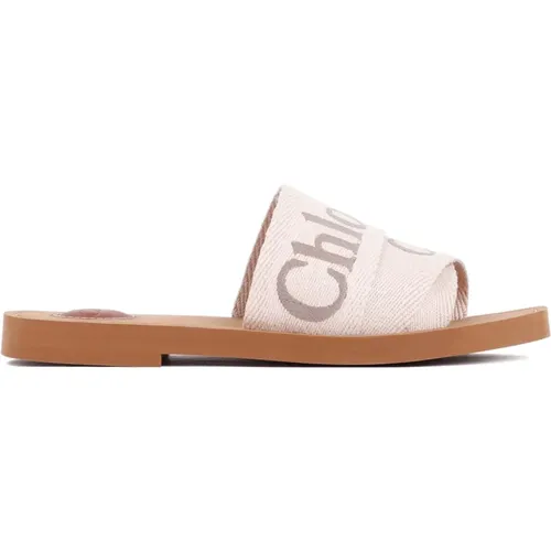 Woody Flat Mules , Damen, Größe: 37 EU - Chloé - Modalova