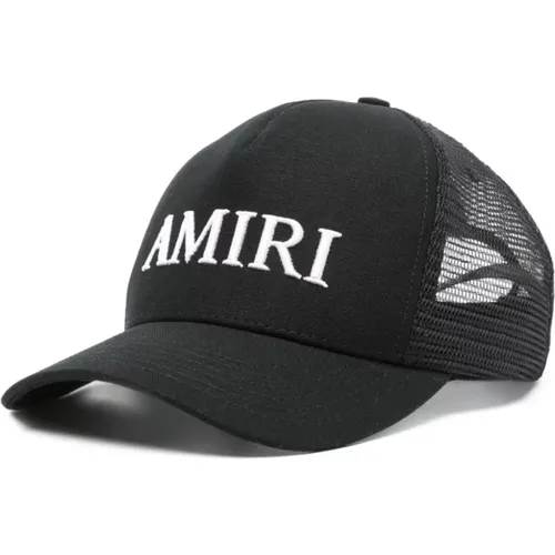 Mesh Panel Embroidered Logo Hat , male, Sizes: ONE SIZE - Amiri - Modalova