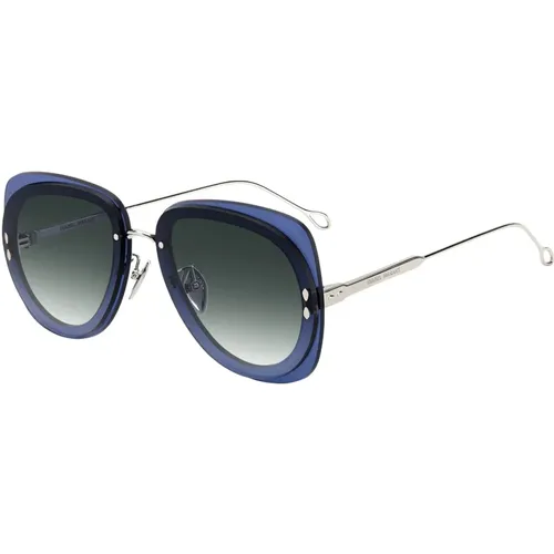 Silver Blue/Grey Shaded Sunglasses , female, Sizes: 62 MM - Isabel marant - Modalova
