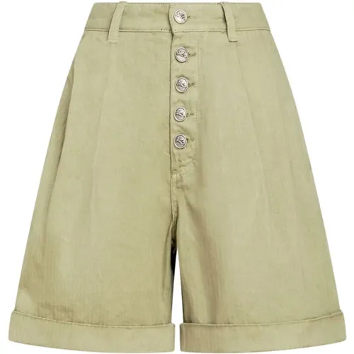 Stilvolle olivgrüne Sommer-Shorts,Stylische Weiße Sommer Shorts - ETRO - Modalova
