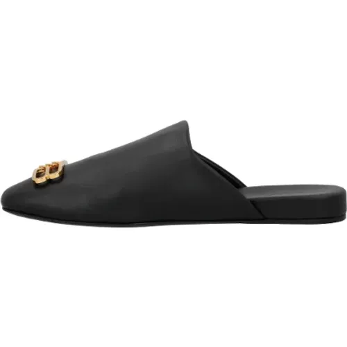 Leather mules , male, Sizes: 10 UK - Balenciaga - Modalova