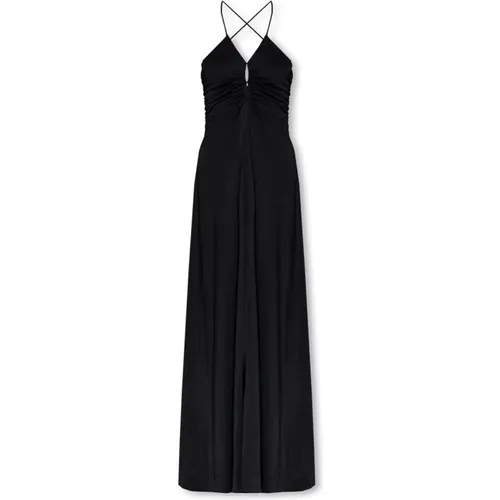 Off-The-Shoulder Maxi Dress , female, Sizes: L, S, M - Ganni - Modalova