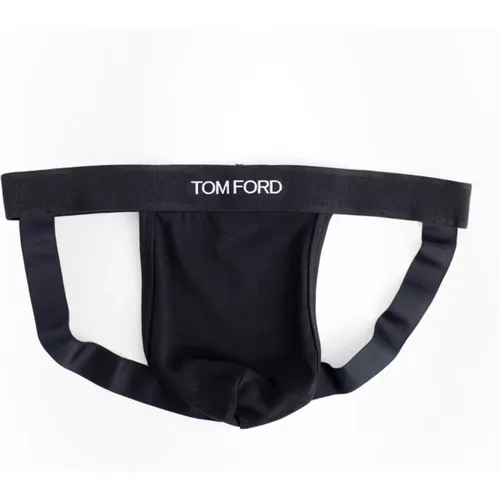 Klassischer Baumwoll-Jockstrap Schwarz Elastischer Bund , Herren, Größe: L - Tom Ford - Modalova