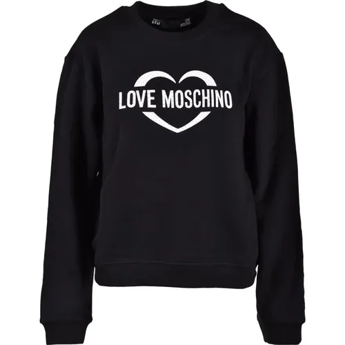 Green Sweatshirt from Collection , female, Sizes: XS, S, 2XS - Love Moschino - Modalova