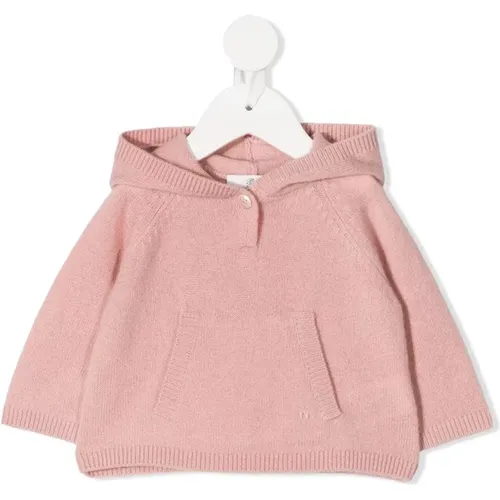 Rosa Woll Baby-Mädchen Pullover mit Kirschstickerei - Bonpoint - Modalova