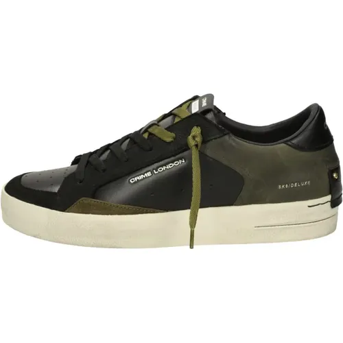 Low Top Sneakers , male, Sizes: 9 UK, 6 UK, 10 UK - Crime London - Modalova