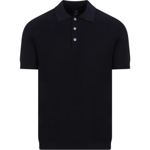 Textured Cotton Polo Shirt , male, Sizes: L, M - Dunhill - Modalova