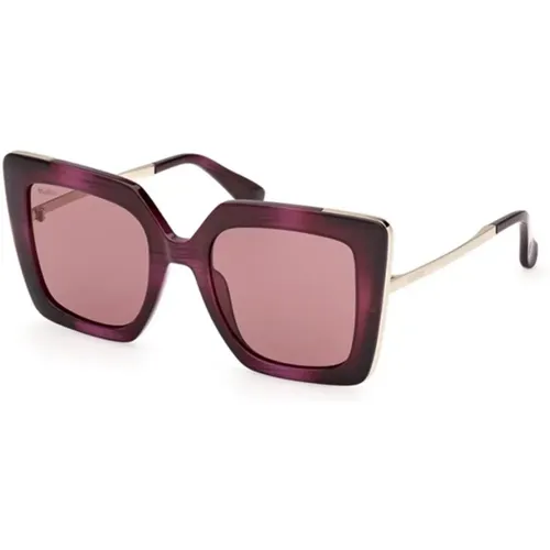 Gradient Blue Violet Sunglasses , female, Sizes: 52 MM - Max Mara - Modalova