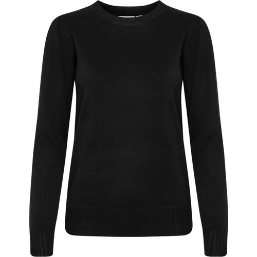 Schwarzer Milasz Pullover Strick , Damen, Größe: M - Saint Tropez - Modalova