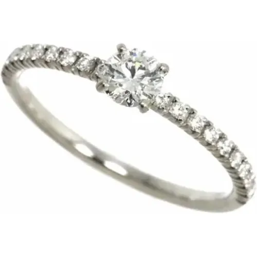 Pre-owned Platinum rings , female, Sizes: ONE SIZE - Cartier Vintage - Modalova