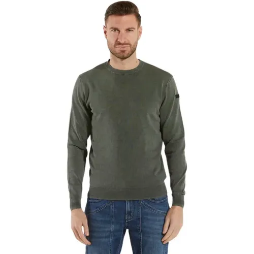 Grünes Rundhals Techno Wash Shirt , Herren, Größe: XL - RRD - Modalova