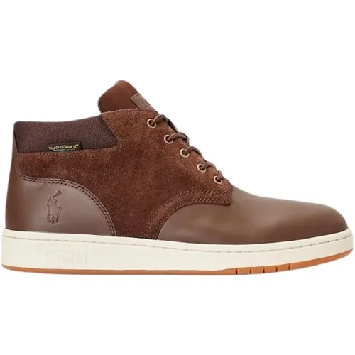 Brauner Sneaker Boot mit wasserdichter Membran , Herren, Größe: 42 EU - Polo Ralph Lauren - Modalova