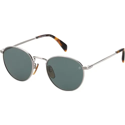 DB 1005/S Sunglasses in Ruthenium/Green , male, Sizes: 51 MM - Eyewear by David Beckham - Modalova