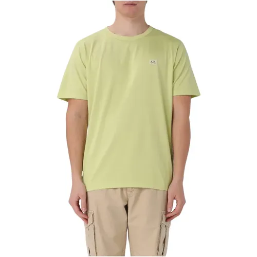 Cotton Crewneck T-shirt , male, Sizes: M, XL, L, S - C.P. Company - Modalova