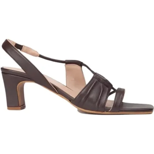 Chocolate Leather Christina Sandals , female, Sizes: 8 UK, 5 UK, 4 UK, 6 UK - Anaki - Modalova