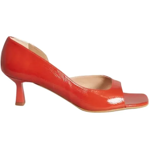 Cindy Vernis Leather Sandals , female, Sizes: 4 UK - Anaki - Modalova
