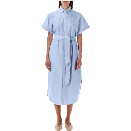 Oxford Shirtdress Women's Clothing , female, Sizes: XS - Ralph Lauren - Modalova