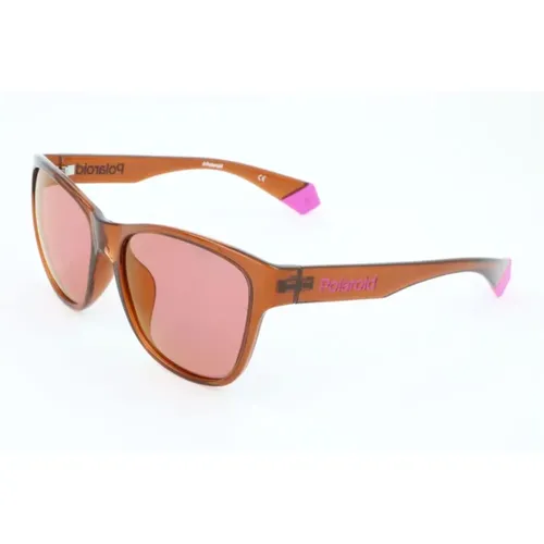 Braune Polycarbonat-Sonnenbrille - Polaroid - Modalova