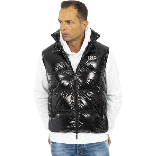 Shiny Puffer Vest , male, Sizes: S - Dsquared2 - Modalova