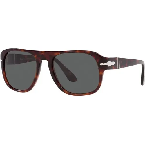Jean Aviator Sunglasses Dark Havana , unisex, Sizes: 57 MM - Persol - Modalova