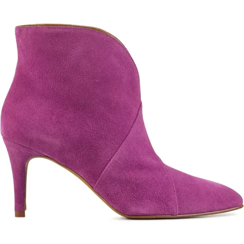 Fuchsia Suede Ankle Boots , female, Sizes: 5 UK, 8 UK - Toral - Modalova