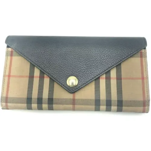 Pre-owned Leather wallets , female, Sizes: ONE SIZE - Burberry Vintage - Modalova