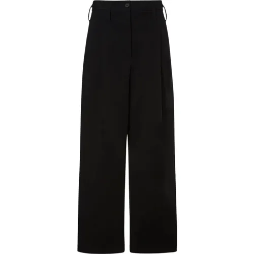 Oversized Stretch Baumwollhose , Damen, Größe: S - Philosophy di Lorenzo Serafini - Modalova