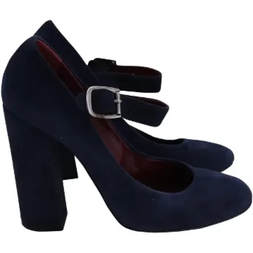 Pre-owned Suede heels , female, Sizes: 5 1/2 UK - Chloé Pre-owned - Modalova