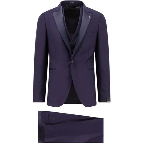 Ss23 Men`s Suit with Keychain Detail , male, Sizes: 3XL, L, M, 2XL, XL - Tagliatore - Modalova