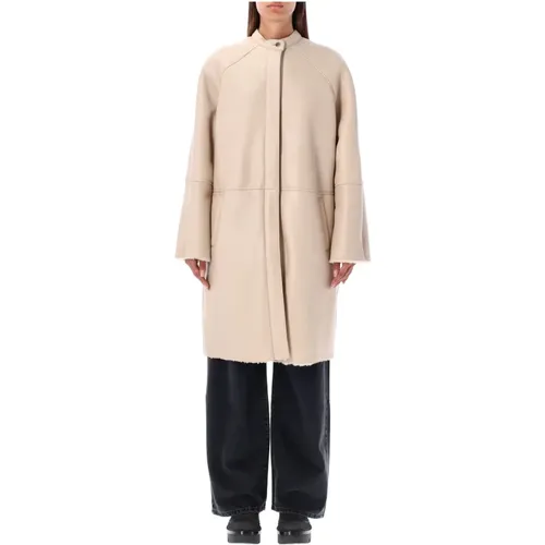 Vanilla Shearling Jacket - Ultimate Comfort and Style , female, Sizes: M - Loulou Studio - Modalova