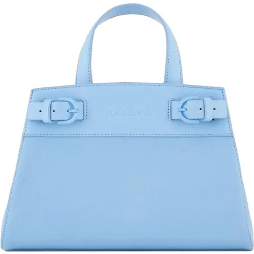 Klare Blaue Shopper Tasche , Damen, Größe: ONE Size - Armani Exchange - Modalova