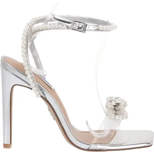 Silver Un Leash High Heel Sandals , female, Sizes: 5 1/2 UK, 4 UK - Steve Madden - Modalova