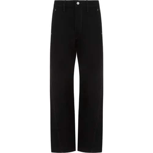 Cotton Pants with Rivets Detail , female, Sizes: 2XS, S - Lemaire - Modalova