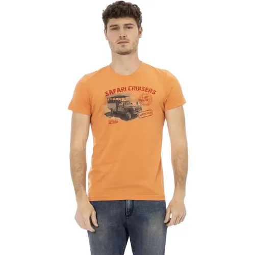 Elegantes Kurzarm T-Shirt , Herren, Größe: L - Trussardi - Modalova