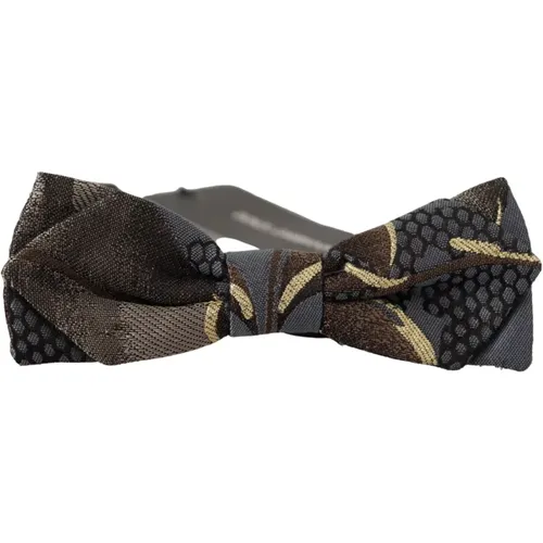 Elegant Silk Bow Tie , male, Sizes: ONE SIZE - Dolce & Gabbana - Modalova