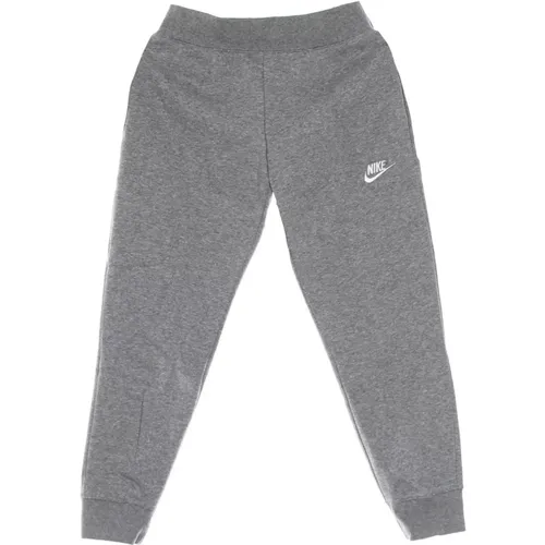 Club Fleece Sweatpants Carbon Heather/Weiß - Nike - Modalova