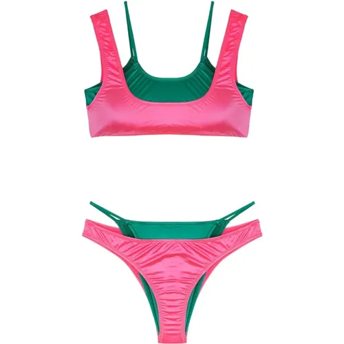 Glitch Bikini Top und Slip Set - Me-Fui - Modalova