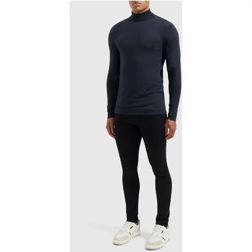 Essential Turtleneck Sweater Dark Men , male, Sizes: XL, M, L, S - Pure Path - Modalova