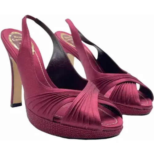 Pre-owned Leather heels , female, Sizes: 5 UK - René Caovilla Pre-owned - Modalova