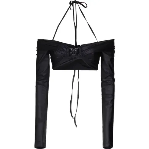 Cotton Top with Elastane , female, Sizes: L - Versace Jeans Couture - Modalova