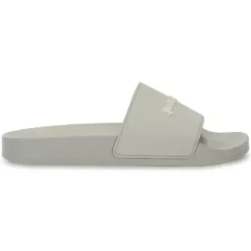 Embossed Logo Slip-On Sandals , male, Sizes: 11 UK, 10 UK - Palm Angels - Modalova