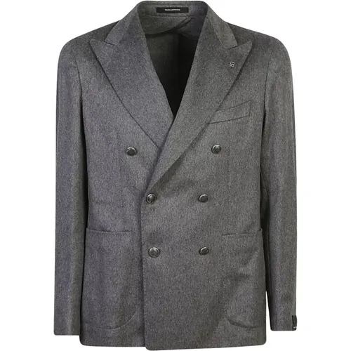 Grey Outerwear for Men Aw24 , male, Sizes: M, L, XL - Tagliatore - Modalova