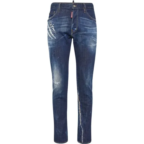 Blaue Jeans Herbst Winter Kollektion , Herren, Größe: 3XL - Dsquared2 - Modalova