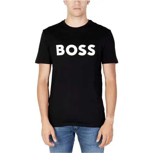 Herren T-Shirt Herbst/Winter Kollektion , Herren, Größe: S - Hugo Boss - Modalova